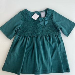 TAHARI lace front party holiday dress